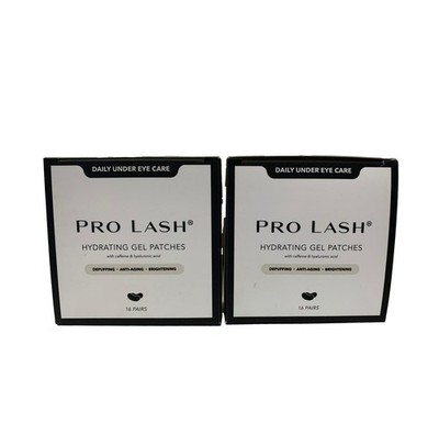 PRO LASH 2 Piece Hydrating Gel Eye Patches 16 Pairs Each Total 32 Pairs