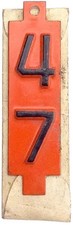 Plaque d'immatriculation WISCONSIN 1947 ONGLET DATE (GIBBY NOS)