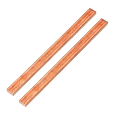Copper Bar, 1/5"x0.39"x5.9" Pure Copper Strip for Craft Science Class, 2 Pcs