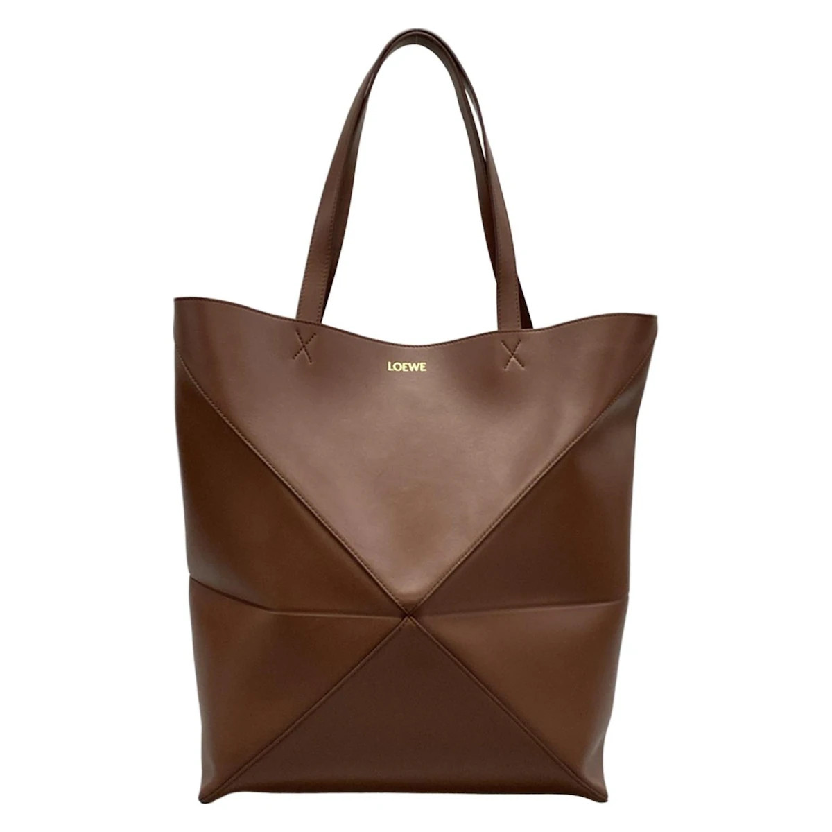 LOEWE ブラウン レザートートバッグ 21389111_51475270_600.jpg