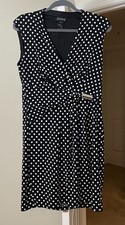 Enfocus Dress Black Polka Dot Artsy Modern Bohemian Party Gypsy Women's 12P