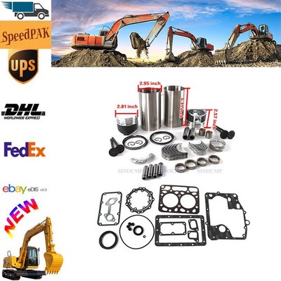 Z600 ZB600 Engine 2 Cylinder Rebuild Kit For Kubota B4200 Tractor Repair Kit STD