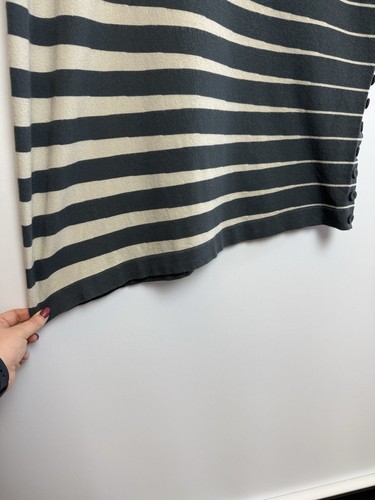 Annette Gortz Since 1984 Gr. Large Tunika Top asymmetrisch gestreift Lagenlook - Bild 8 von 13