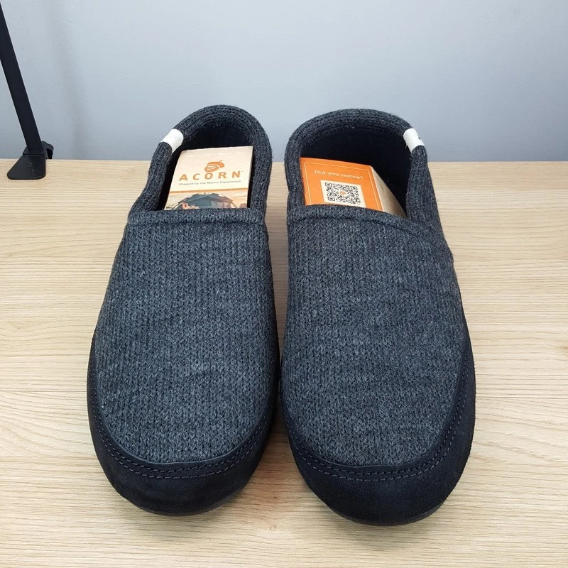 Zapatillas mocasín ACORN para hombre talla 12 13 gris sin cordones tejidas acogedoras cómodas Foto 2 de 4