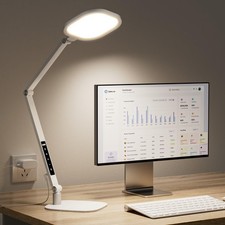 LED Desk Lamp for Home Office, 15W Desk Light with CRI 95, Memory  Timer Fu...