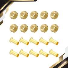 20 x Brass Compression Sleeves Ferrules for 3/8 Inch OD Hose Tube