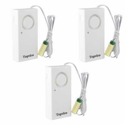 Topvico Water Leak Sensor Detector Flood Alarm for Basement RV Moisture 120dB...