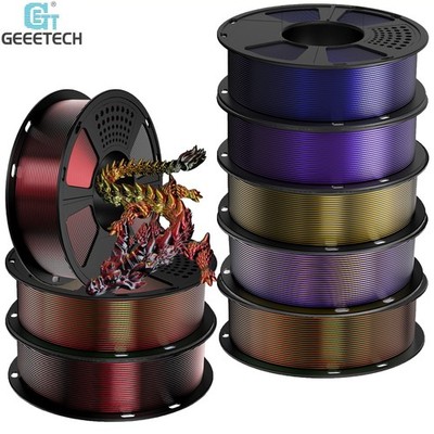 Geeetech Silk PLA 3D Drucker Filament 1,75mm 1kg 3-Mischfarbe PLA Filament DE