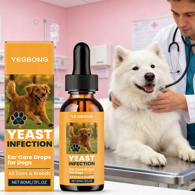 Ear Care Drops for Dogs Pet Ear Cleaner Odor Control Dog Ear Care Soothing Ear D