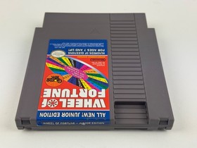 Wheel of Fortune Junior Edition (Nintendo NES, 1989) Cartridge w/ Clamshell Case
