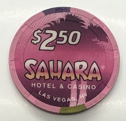 Sahara Hotel & Casino $2.50 Chip - Las Vegas Nevada NV Paulson H&C 1995