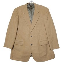JOS A BANK EXECUTIVE COLLECTION Mens Camel Wool Blend Blazer Sport Coat Size 43R