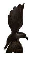 Vintage Hand Carved Wooden Bird Eagle Hawk 4"