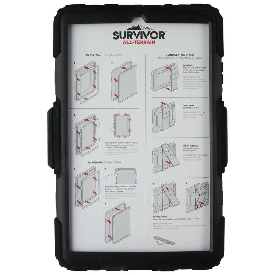 Funda todo terreno Griffin Survivor para Samsung Galaxy Tab A 10.1 (2019) - Negra Foto 4 de 4