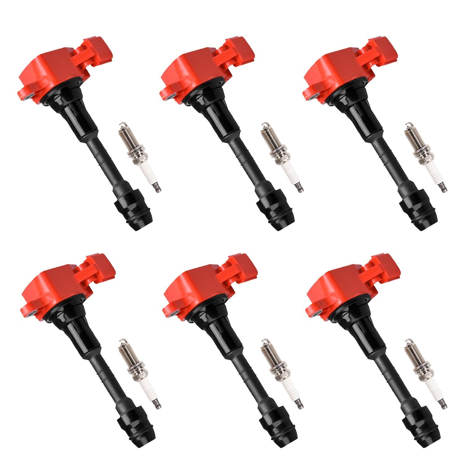 Aceon Bright High-Performance Ignition Coil and Spark Plug Kit for Nissan