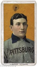 Honus Wagner Baseball Card  Refrigerator / Tool Box Magnet  