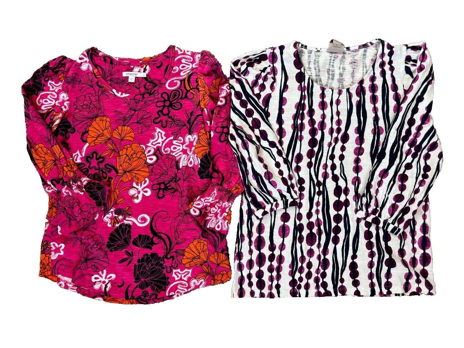 Chico's Cotton Floral Tops for Women