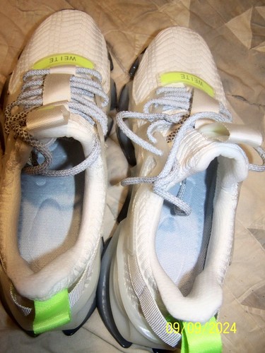 Mujer TM Will Love 5400 libras Zapatos Antideslizantes Hoja Blanco Zapatilla Correr Talla 8 - Imagen 3 de 5