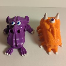 Lot of 2 Vintage 1986 The Real Ghostbusters Mini Traps KENNER Ghost Figures