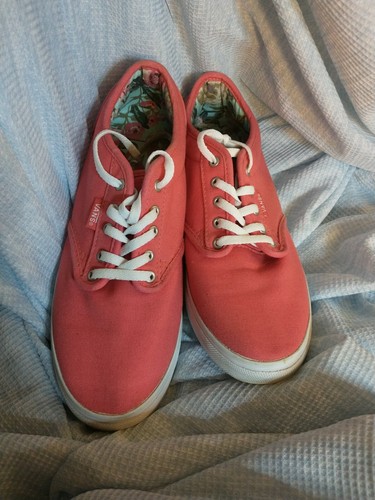 peach colored vans