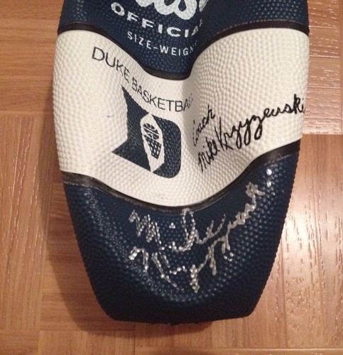 "Coach K" MIKE KRZYZEWSKI Authentic Wilson Signed Unpumped DUKE Basketball - Picture 4 of 5