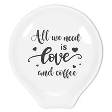 Funny Coffee Quote Ceramic Coffee Spoon Holdercoffee Spoon Rest coffee Station D