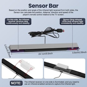 Wii AC Adapter Sensor Bar Composite AV Cable for Nintendo Wii System Video Game