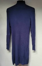 Simply Styled Sears Sweater Dress Large Navy Knit Mock Neck Long Sleeve New