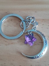 to the moon and back Keyring