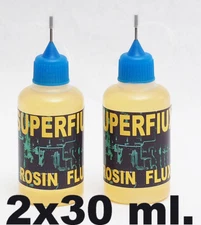 SUPERFLUX  !!!  60 ml / 2 oz. ROSIN FLUX   SUPER FLUX NO CLEAN  . MADE IN USA