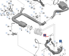 Guarnizione collettore scarico PORSCHE 718 BOXSTER 982 982251235A NUOVA ORIGINALE
