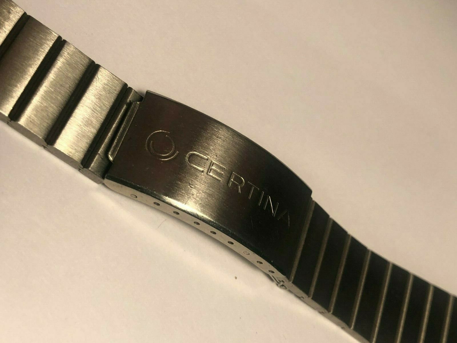 NEW OLD STOCK CERTINA STAINLESS STEEL WRISTWATCH BAND 21mm LUG SIZE REF.# 41446
