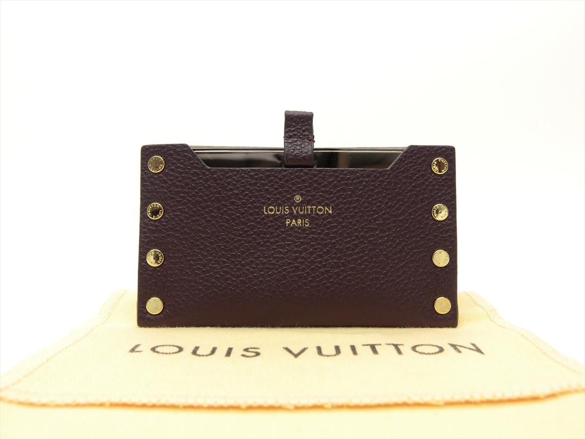 Louis Vuitton Authentic Calf Leather Quetsche Etui Miroir Mirror