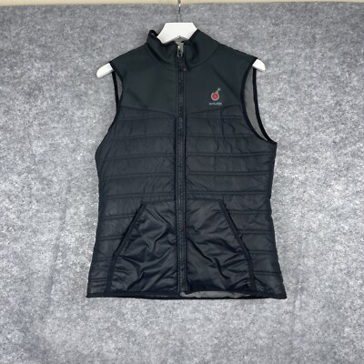 Ripcurl Men's Puffer Vest Full Zip Pockets Black Size Medium Polyester
