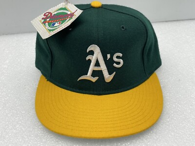 VINTAGE 90's NEW ERA OAKLAND A'S DIAMOND PRO MODEL SIZE 7 MLB HAT DEADSTOCK