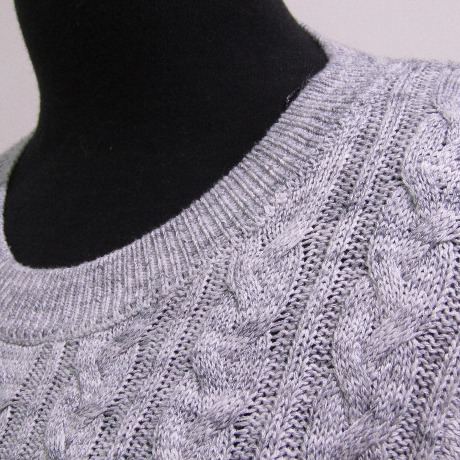 H&M Womens Wool Blend Grey Crew Neck Chest 32/34 UK Size 6 REF (Y01631) thumbnail 6