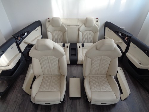 Audi RS6 4G Lederausstattung Exclusive Ledersitze Alabasterweiss Sportsitze S6