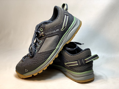 Vasque Women's Hiking Shoes 6.5 Gray/Green Megagrip Soles