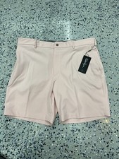 NWT Walter Hagen Men's Performance 11 Easy Waist Golf Shorts Sweet Pink Size 42