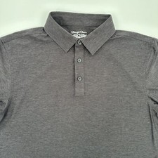 Straight Down Performance Gray Binders Cup Golf Polo Shirt Size Large
