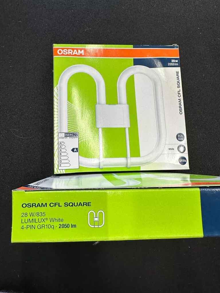 Osram CFL Square 28w 835 LUMILUX White 4 pin GR10q 2050lm