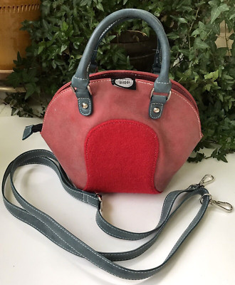 Hi Di Hi Brand Hand / Shoulder Bag Boho Vtg Look Leather Adjustable Strap WOW!