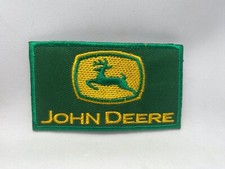 JOHN DEERE NEW EMBROIDERED IRON ON NAME PATCHES 2t X 3-1/2w