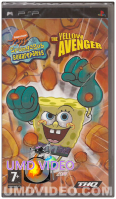 PSP UMD Spiel - SpongeBob Schwammkopf - The Yellow Avenger (Original)