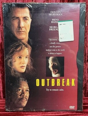 Outbreak (DVD, 1995) Dustin Hoffman, Morgan Freeman, Rene Russo Snapcase - NEW