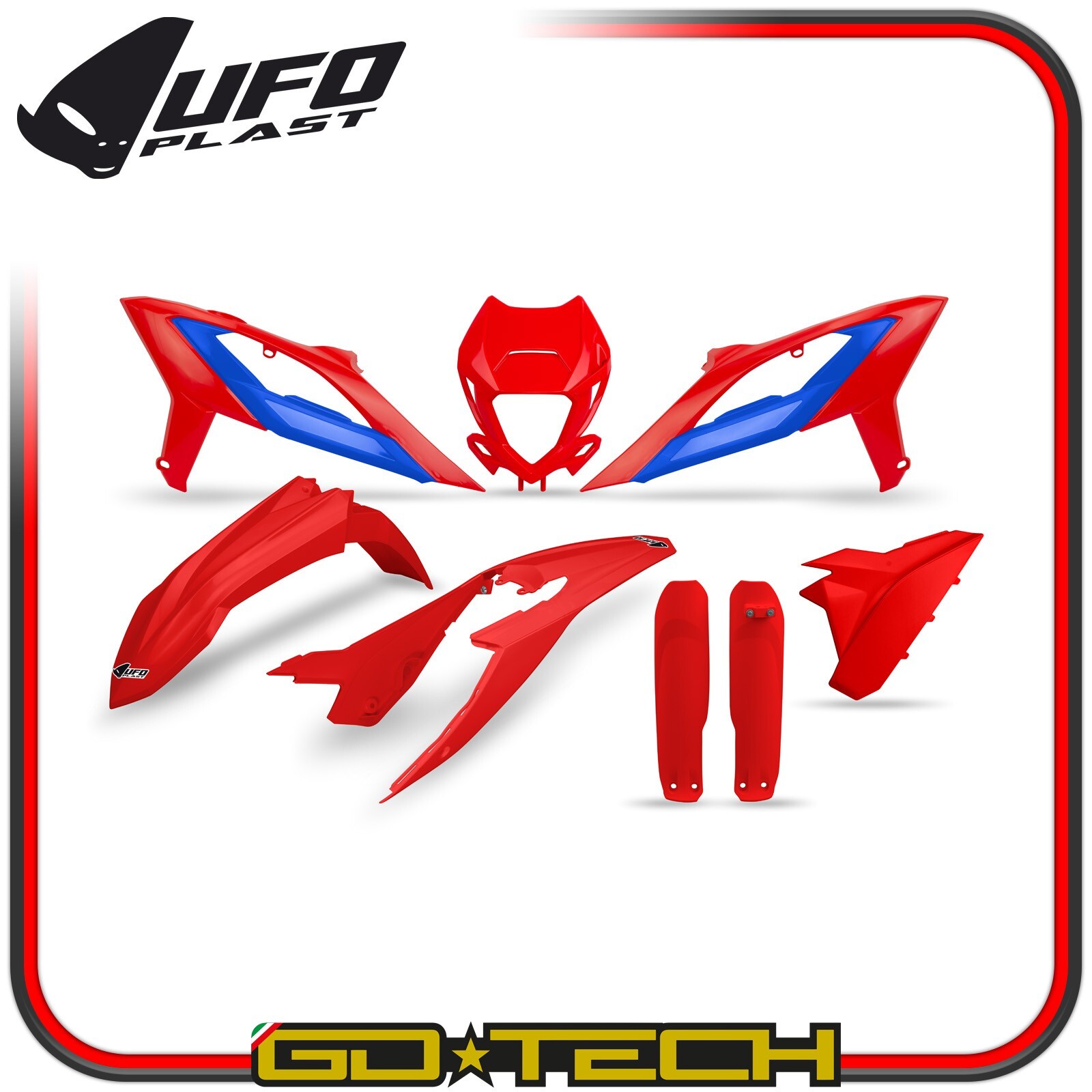 Set Plástico Carenado beta RR 250 300 350 390 400 430 450 480 2023-2024 Red Azul