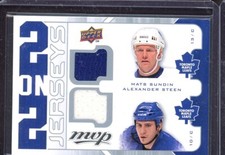 2008-09 UD MVP Two on Two Jerseys Mats Sundin/Alexander Steen/Vesa Toskala +