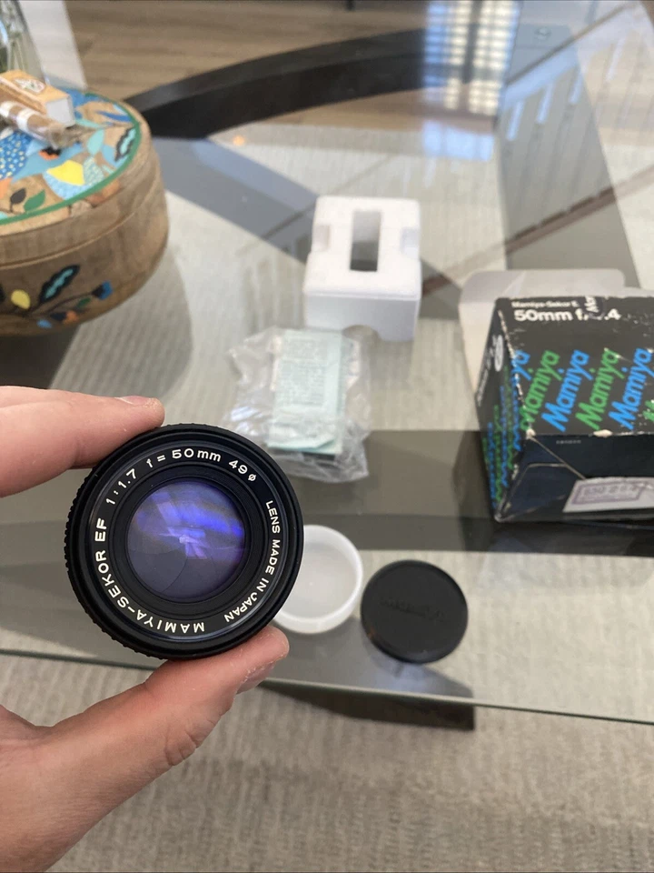Mamiya Sekor EF 50mm f/1.7 Manual Focus Standard Lens - Top Mint In F/ 1.4 Box - Image 3 of 4