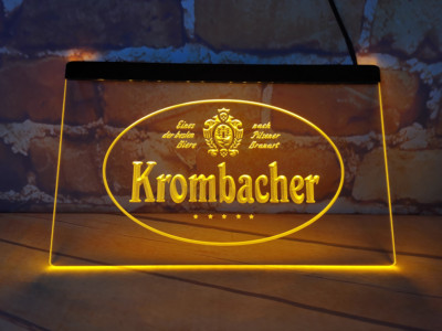 Krombacher Logo LED Neonlicht Schild für Bierladen Bar Kneipe Club Geschenk H...