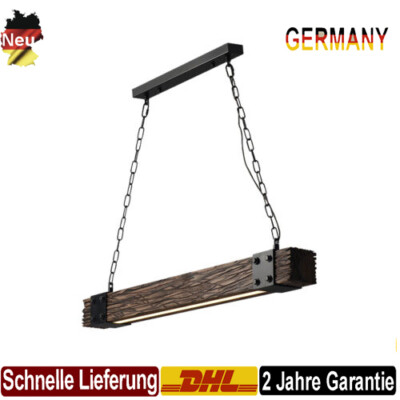 37,4'' Bauernhaus Rustikal LED Pendelleuchte Loft Hängelampe Holz Deckenleuchte
